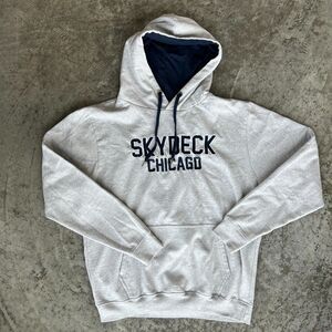 Chicago Skydeck Hoodie Pullover Sweatshirt Heather Grey Unisex